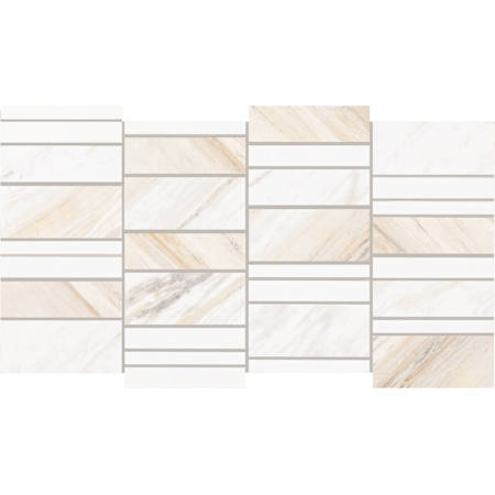 Daltile Perfit Mosaix - 18" x 10" Rectangle Floor and Wall Tile - Honed Visual - Sold by Carton (1.24 SF/Carton) Namaste / Thassos