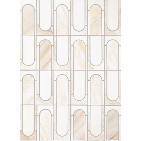 Daltile Perfit Mosaix - 18" x 12" Mosaic Floor and Wall Tile - Polished Visual - Sold by Carton (1.6 SF/Carton) Namaste / Thassos