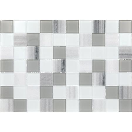 Daltile Perfit Mosaix - 2" x 2" Square Floor and Wall Tile - Polished Visual - Sold by Carton (1.57 SF/Carton) Marmara / Glass