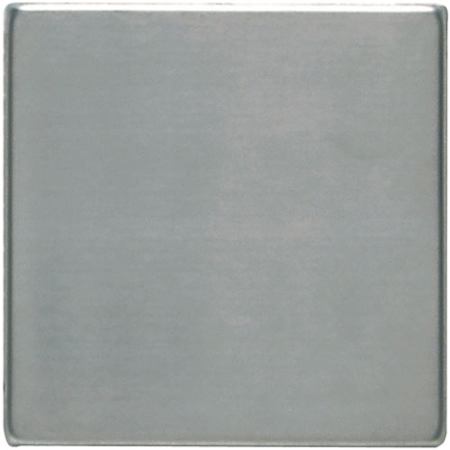 Daltile Metallica - 4" x 4" Square Wall Tile - Polished Visual - Sold by Piece Brushed Stainless Steel
