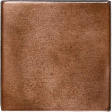 Daltile Metallica - 4" x 4" Solid Wall Tile - Polished Visual - Sold by Sheet (0.11 SF/Sheet) Oxidized Copper