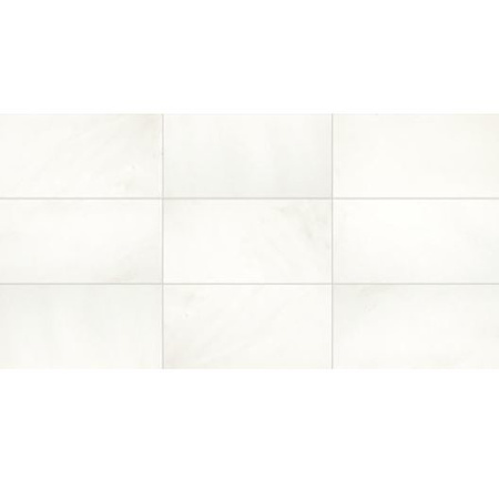 Daltile Raine - 12" x 24" Rectangle Ceiling, Floor, and Wall Tile - Polished Visual - Sold by Carton (12 SF/Carton) Empyrean Ice