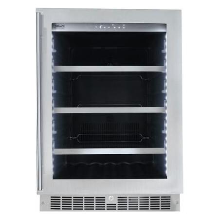 Danby 24" Silhouette 5.6 Cu. Ft. Capacity Saxony Integrated Beverage Center Stainless Steel