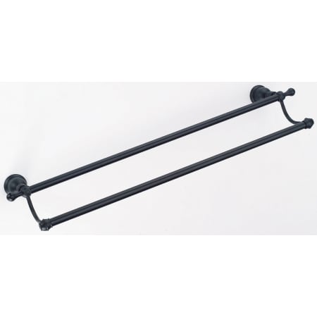 Satin Black Double Towel Bar