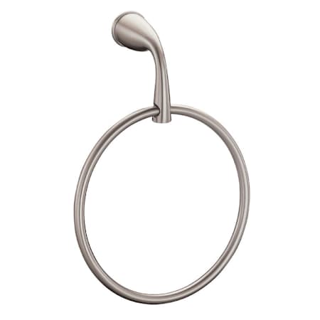 Brushed Nickel Towel Ring