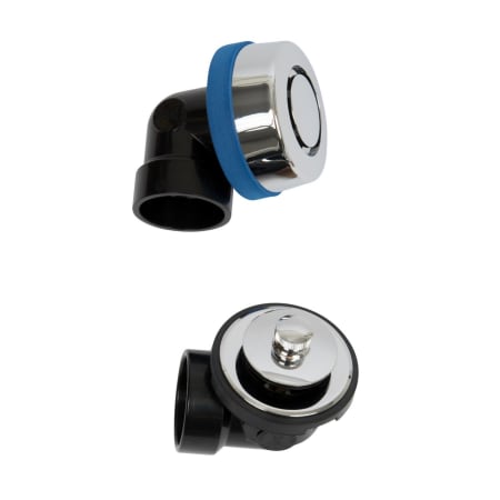 Dearborn True Blue 1-1/2" Tub Drain Kit - with Overflow Chrome