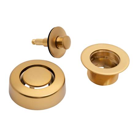 Dearborn True Blue 1-1/2" Tub Drain Kit - with Overflow Brushed Gold