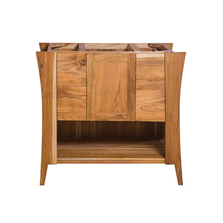 DecoTeak Curvature 36" Single Free Standing Vanity Cabinet Only - Less Vanity Top EarthyTeak