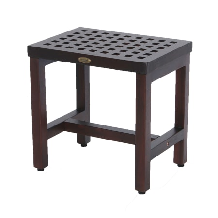 DecoTeak Espalier Lattice 18" Teak Shower Bench Woodland Brown