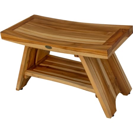DecoTeak Serenity 29" Extended Length Shower Bench with Shelf EarthyTeak