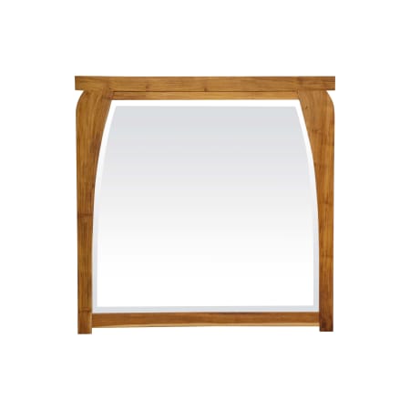 DecoTeak Tranquility 36" W x 35" H Modern Square Wood Framed Bathroom Wall Mirror EarthyTeak