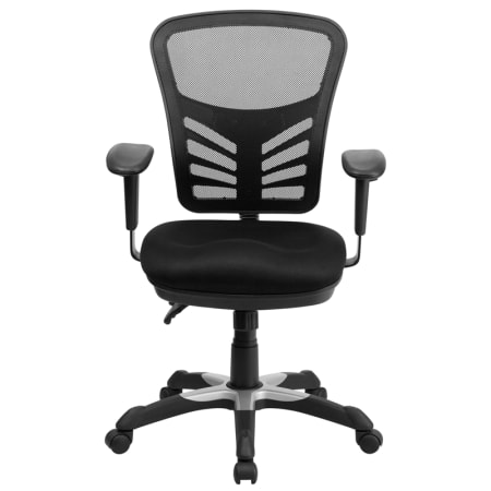Delacora HL-0001-GG 25.75 Inch Wide Fabric Executive Swivel Chair with ...