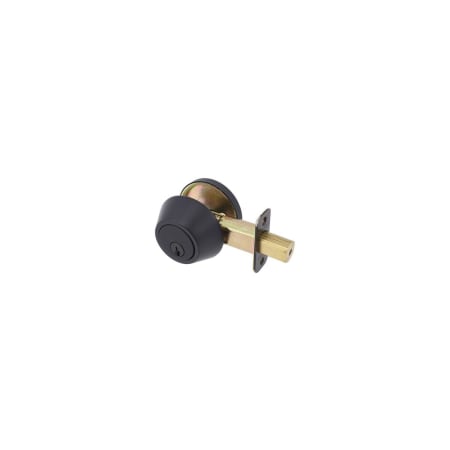 Delaney Single Cylinder Keyed Deadbolt with Solid Brass Cylinder from the 200 Series Oil Rubbed Bronze