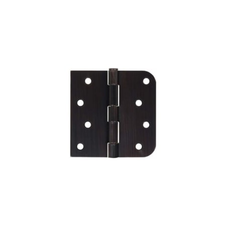 Delaney 4 Inch x 4 Inch Right Handed Plain Bearing 5/8 Inch Radius Half Square Corner Mortise Hinge - Pair Oil Rubbed Bronze