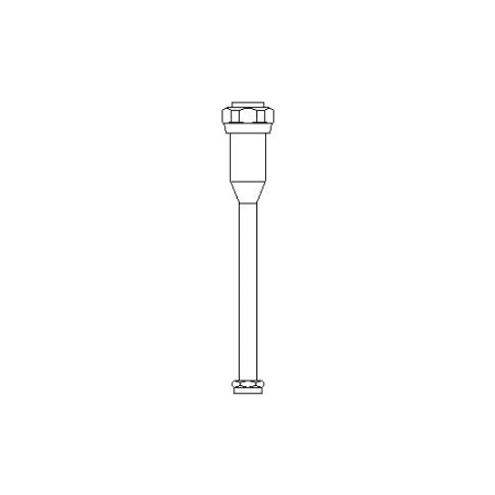 Delta Vacuum Breaker Outlet Tube Assembly for 86T500 Series Urinal from the Commercial Series Chrome