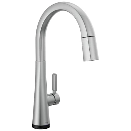 Delta Monrovia 1.8 GPM Single Hole Pull Down Touchless Kitchen Faucet with Touch2O, MagnaTite, Diamond Seal and Touch-Clean Technologies Lumicoat Arctic Stainless