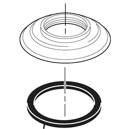 Delta RP23094PT Cassidy Base with Seal for Handles | Ferguson Home