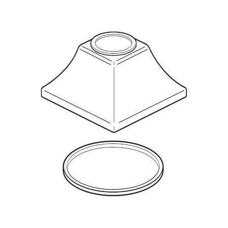 Delta Dryden 2-5/8" Escutcheon Plate Aged Pewter