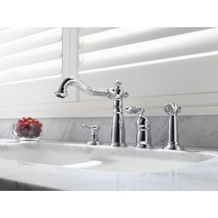 Delta-155-DST-Installed Faucet in Chrome