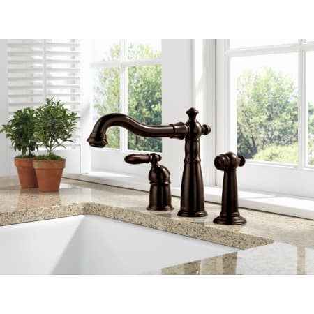 Delta-155-DST-Installed Faucet in Venetian Bronze