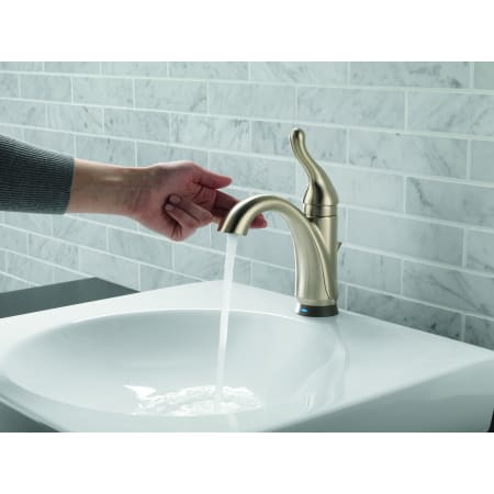 Delta-15960T-DST-Faucet in Use in Brilliance Stainless