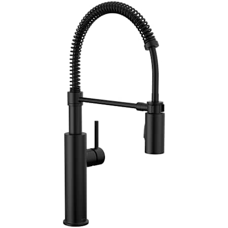Delta Antoni 1.8 GPM Single Hole Pre-Rinse Pull Down Kitchen Faucet - Includes Escutcheon Matte Black
