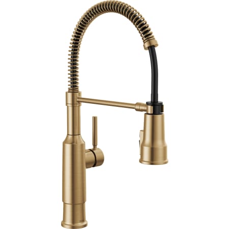 Delta Theodora 1.8 GPM Single Hole Pre-Rinse Pull Down Kitchen Faucet - Includes Escutcheon Champagne Bronze