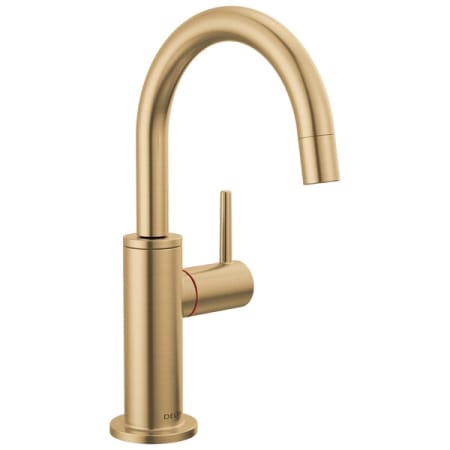 Delta Contemporary Round Instant Hot Water Dispenser - Less Tank Champagne Bronze