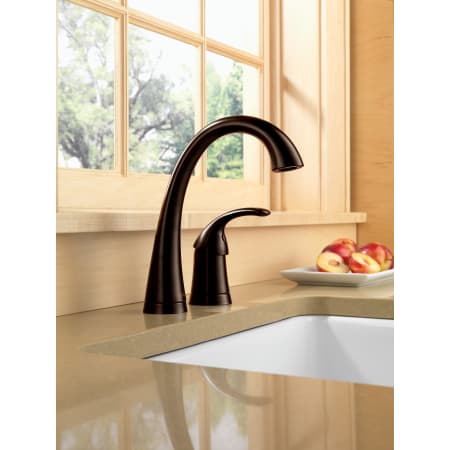 Delta-1980-DST-Installed Faucet in Venetian Bronze