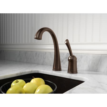 Delta-1980T-Installed Faucet in Venetian Bronze