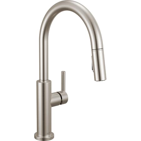 Delta Nicoli 1.8 GPM Single Hole Pull Down Kitchen Faucet - Includes Escutcheon Brilliance Stainless