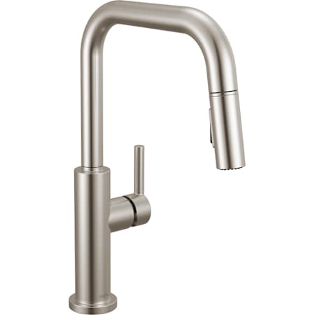 Delta Nicoli 1.8 GPM Single Hole Pull Down Kitchen Faucet - Includes Escutcheon Brilliance Stainless