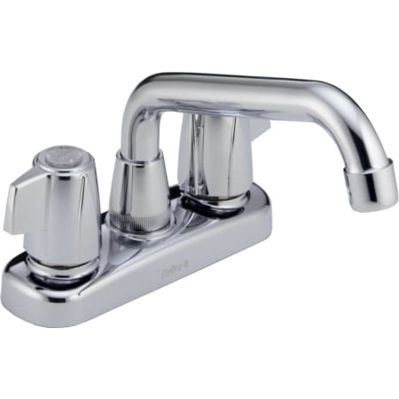 Delta Classic Double Handle Laundry Faucet with Metal Lever Handles Chrome