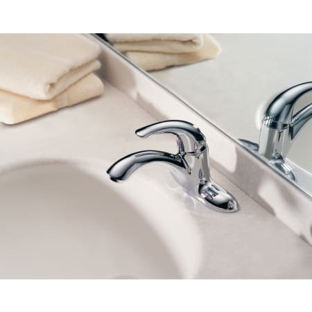 Delta-22C041-Installed Faucet in Chrome