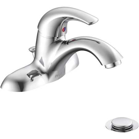 Delta 22C 1.0 GPM Centerset Bathroom Faucet with Pop-Up Drain Assembly Chrome