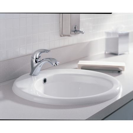 Delta-22C601-Installed Faucet in Chrome