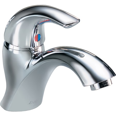 Delta Single Handle 1.5GPM Single Hole Mount Bathroom Faucet with Antimicrobial by AgION Less Pop-Up Assembly from the Commercial Series Chrome