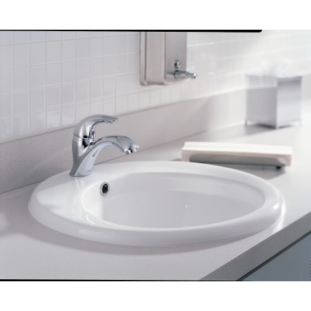 Delta-22C641-Installed Faucet in Chrome