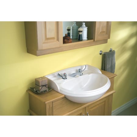 Delta-23C332-Installed Faucet in Chrome