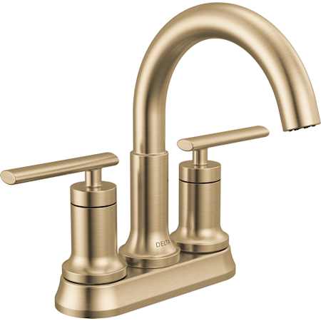 Delta Altado 1.2 GPM Centerset Bathroom Faucet with Push Pop-Up Drain Assembly Champagne Bronze