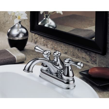 Delta-2578LF-MPU-Installed Faucet in Chrome