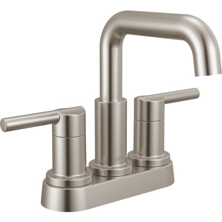 Delta Nicoli 1.2 GPM Centerset Bathroom Faucet with Push Pop-Up Drain Assembly Brilliance Stainless