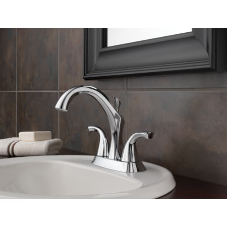 Delta-2592-MPU-DST-Installed Faucet in Chrome