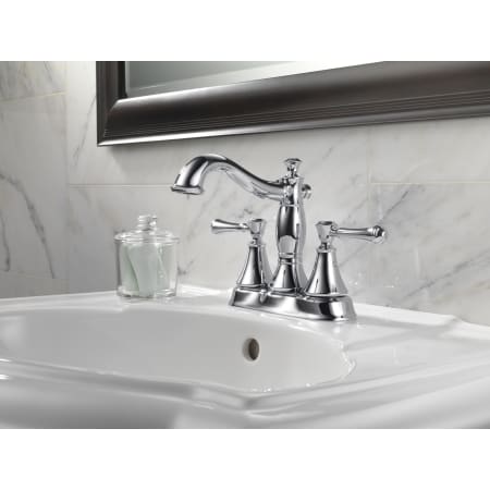 Delta-2597LF-MPU-Installed Faucet in Chrome