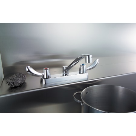 Delta-26C3122-Installed Faucet in Chrome