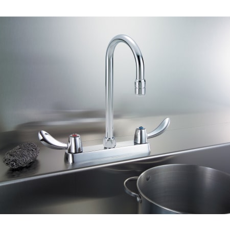 Delta-26C3942-Installed Faucet in Chrome