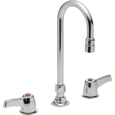 Delta Double Handle 1.5GPM Ceramic Disc Below Deckmount Kitchen Faucet with Lever Blade Handles and Gooseneck Spout from the Commercial Series Chrome