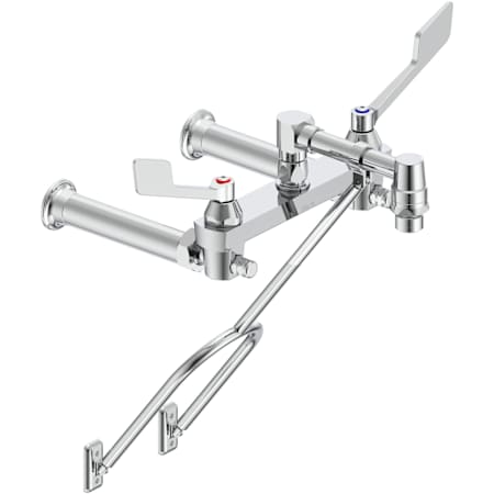 Delta 28C2 4 GPM Wall Mounted Double Handle Utility Faucet with Brass Handles Chrome
