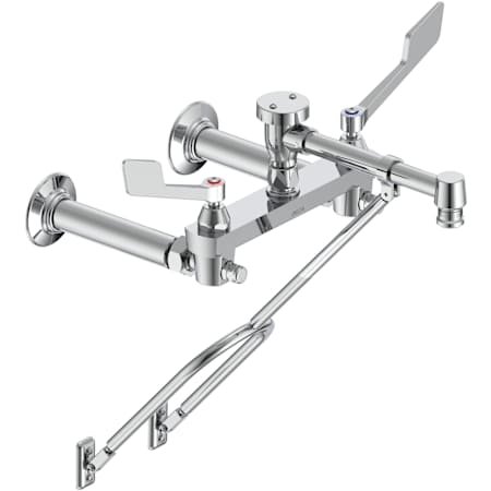 Delta 28C2 4 GPM Contemporary Wall Mounted Double Handle Utility Faucet with Brass Handles Chrome