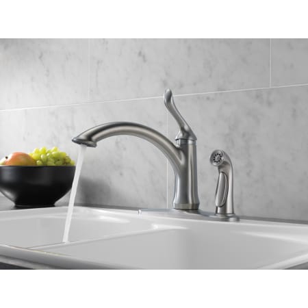 Delta-3353-DST-Running Faucet in Arctic Stainless